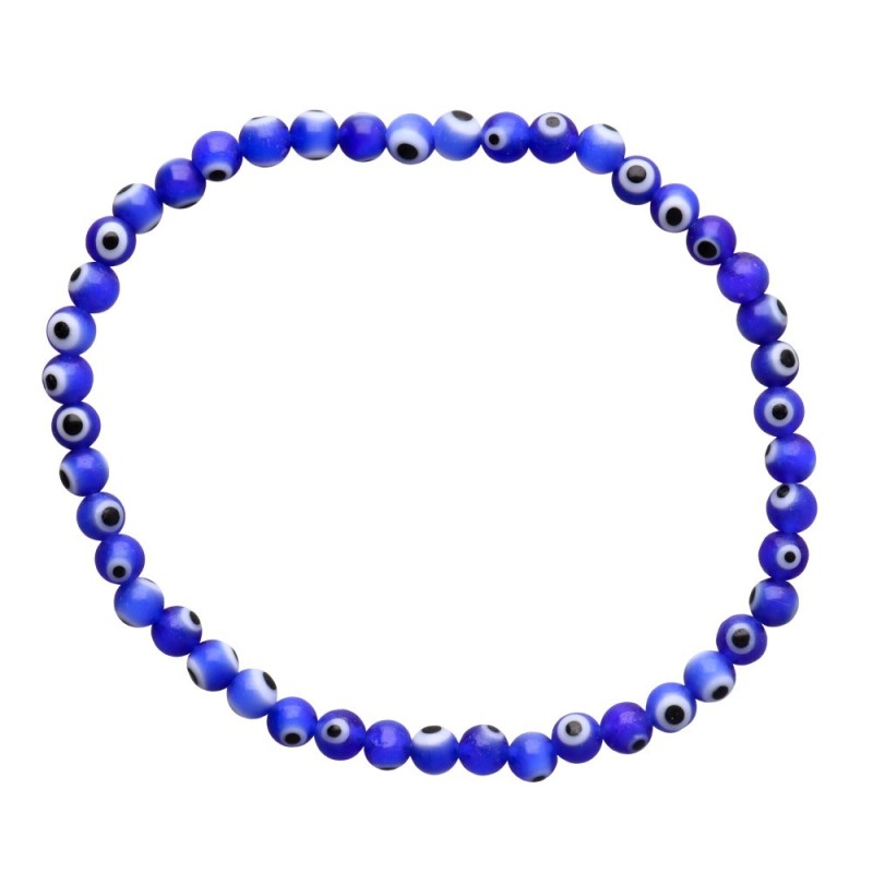 Bracciale con Occhio Turco Blu Scuro 4mm