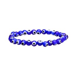 Bracciale con Occhio Turco Blu Scuro 6mm