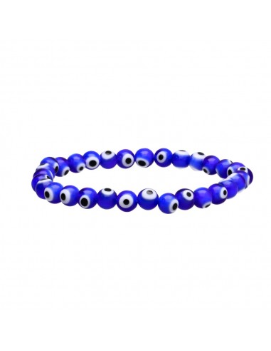 Pulsera di Occhio Turco Blu Scuro 6mm