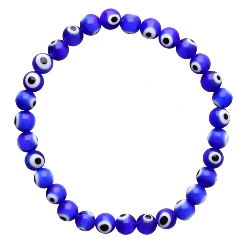 Bracciale con Occhio Turco Blu Scuro 6mm