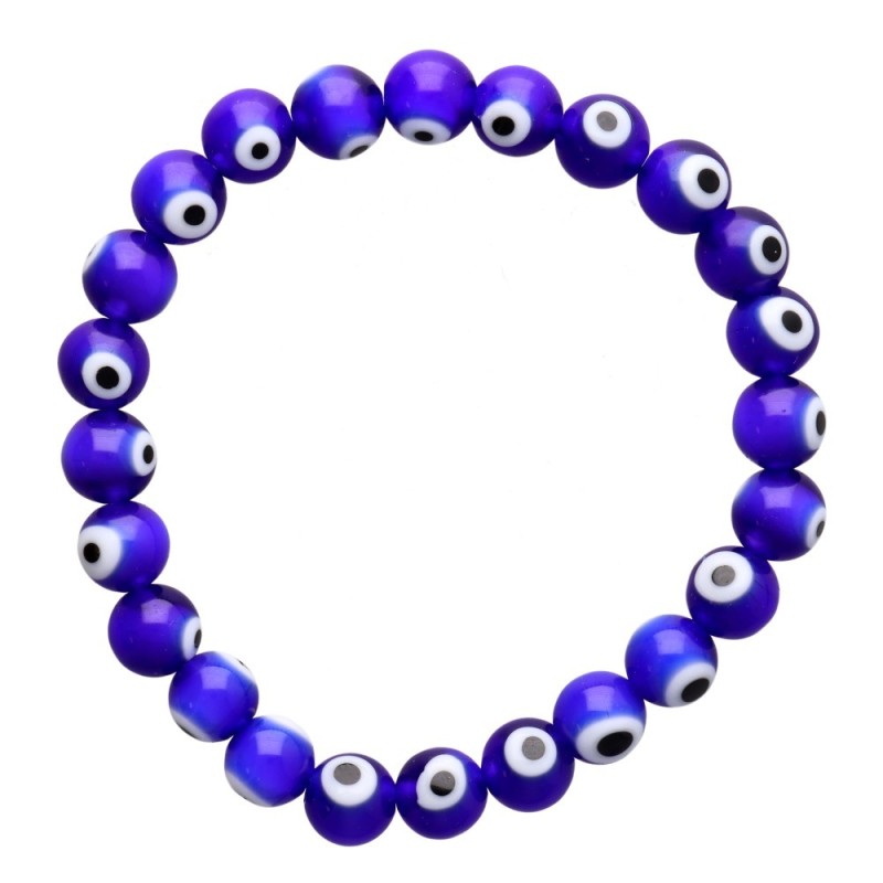 Bracciale con Occhio Turco Blu Scuro 8mm