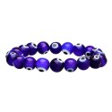 Pulsera de Ojo Turco Azul Oscuro 10mm