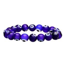 Bracciale con Occhio Turco Blu Scuro 10mm
