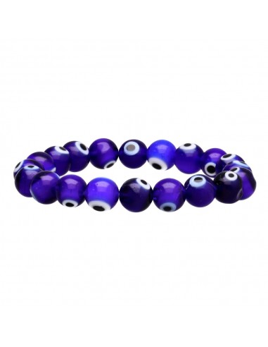 Pulsera di Occhio Turco Blu Scuro 10mm