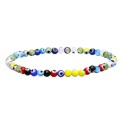 Bracelet œil turc multicolore 4mm