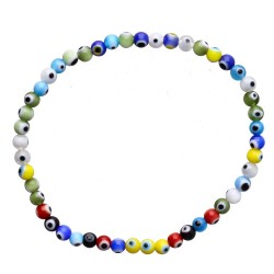 Bracciale in Occhio Turco Multicolore 4mm