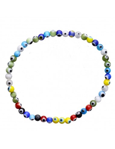 Pulsera di Occhio Turco Multicolor 4mm