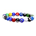 Bracelet œil turc multicolore 10mm