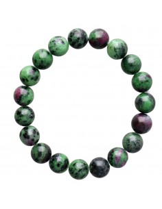 Pulsera di Rubino Zoisite 10mm 2