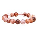Bracelet de quartz hématoïde 10mm