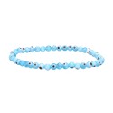 Pulsera de Ojo Turco Azul Claro 4mm