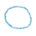 Bracelet Oeil de Turc Bleu clair 4mm