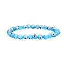 Bracciale con Occhio Turco Azzurro Chiaro 6mm