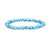 Pulseira olho turco azul claro 6mm