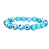 Bracciale di Oculo Turco Azzurro Chiaro 10mm