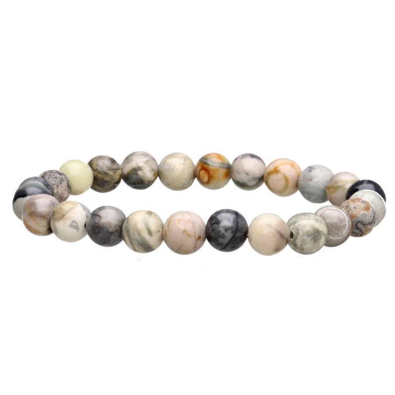 Bracciale in Giada Picasso 8mm
