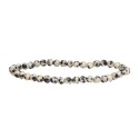 Pulseira de jaspe dálmata 4mm