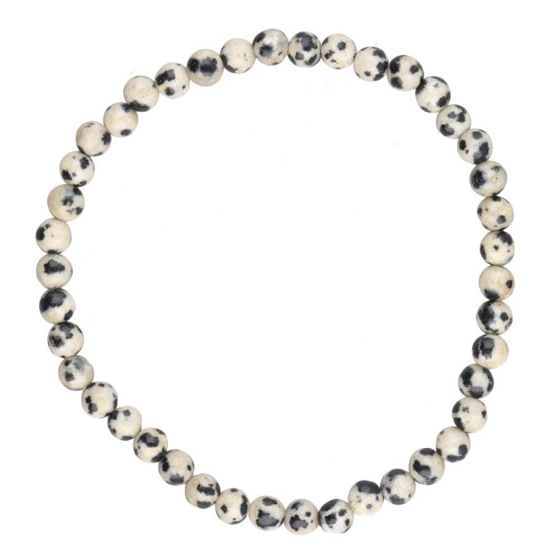 Bracciale in Giada Dalmata 4mm