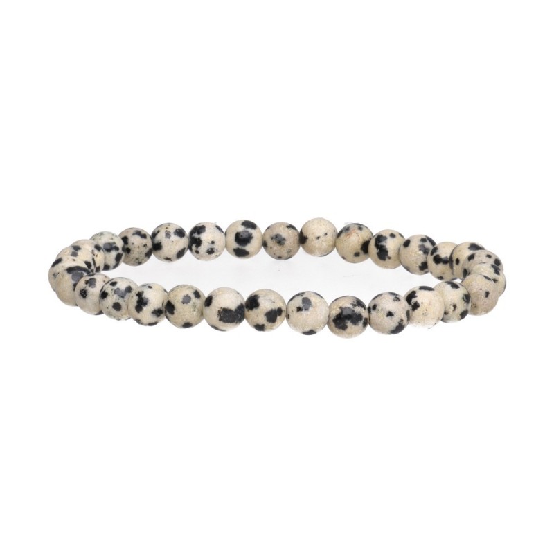 Bracciale in Giada Dalmata 6mm