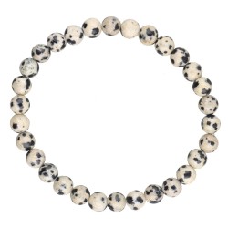 Bracciale in Giada Dalmata 6mm