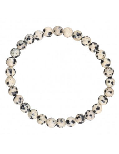 Bracciale in diaspro dalmata 6mm