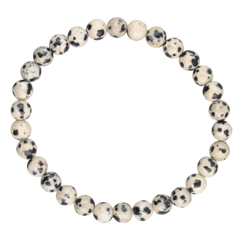 Bracciale in Giada Dalmata 6mm