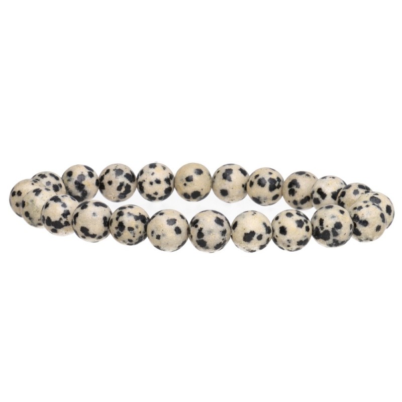 Bracciale in Giada Dalmata 8mm