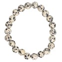 Pulseira de jaspe dálmata 8mm