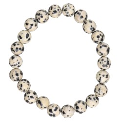 Bracciale in Giada Dalmata 8mm