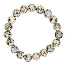 Bracciale in Giada Dalmata 10mm