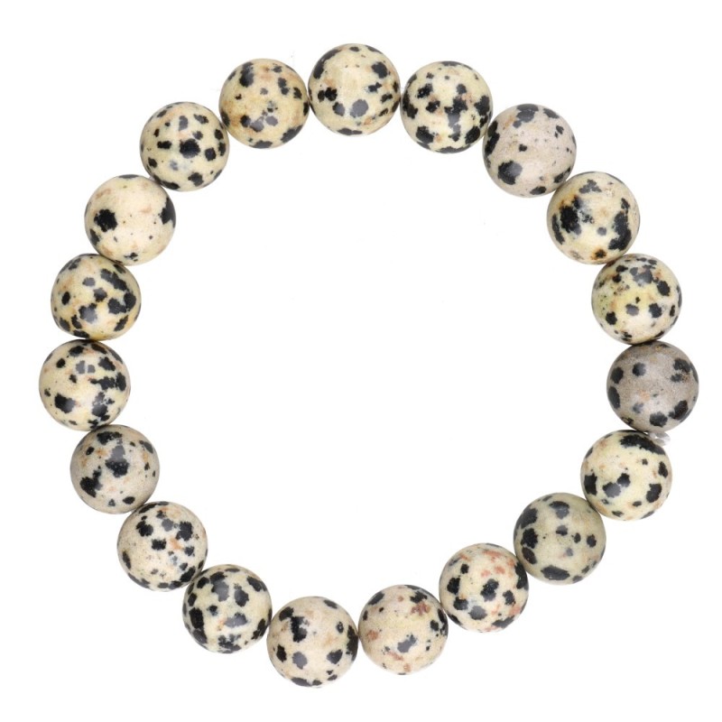 Bracciale in Giada Dalmata 10mm
