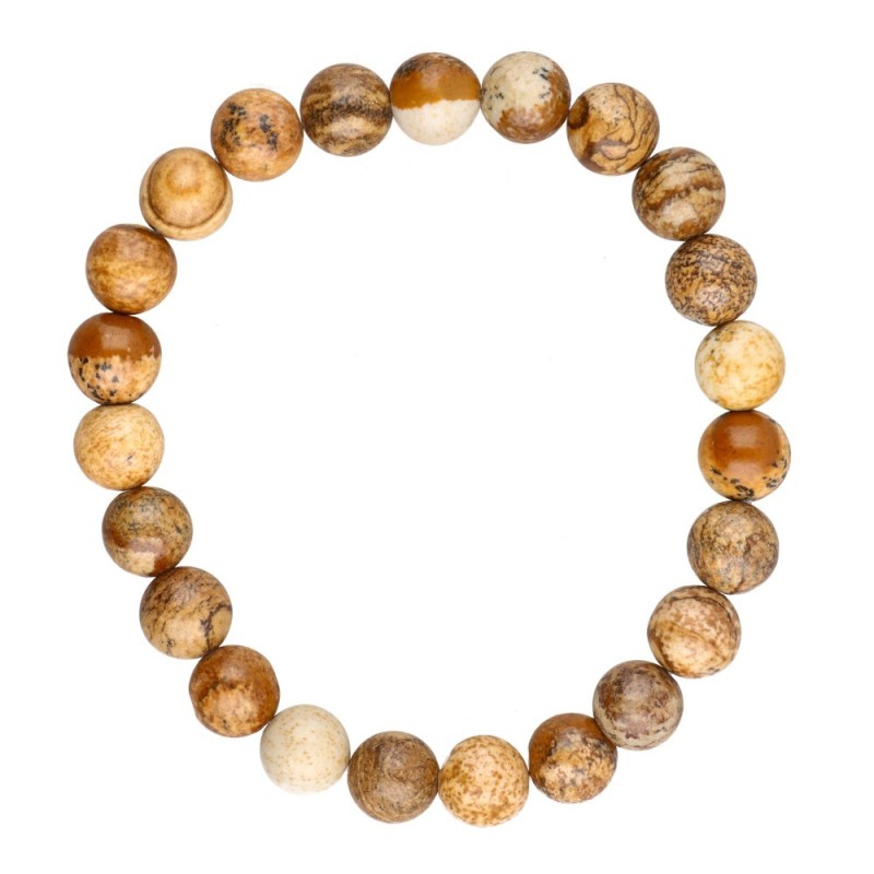 Bracciale in Giada Paisina 8mm