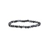 Bracciale in Obsidiana Neve 4mm