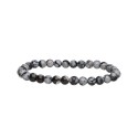Bracciale in Obsidiana Neve 6mm