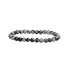 Bracciale in Obsidiana Neve 6mm