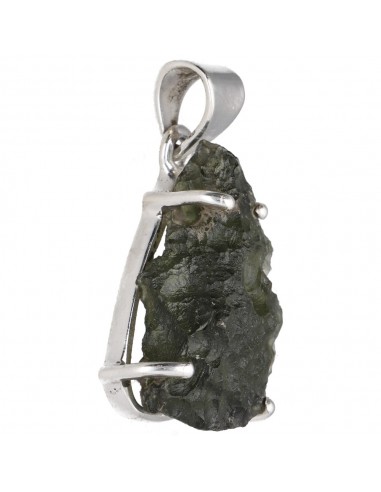 Pingente Moldavite em Prata de Lei...