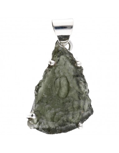 Pingente Moldavite em Prata de Lei...