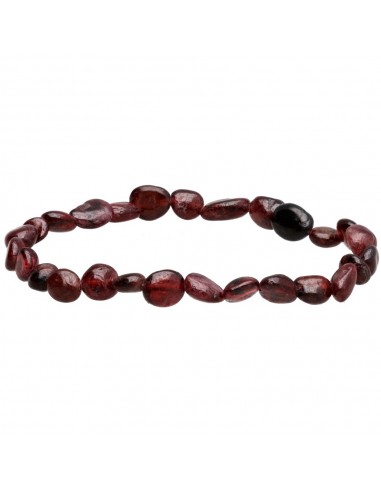 Bracciale con granati levigati