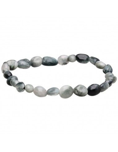 Pulseira olho de gato com banho de ródio