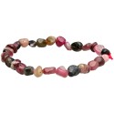 Bracciale con Rodados di Tormalina Bicolore
