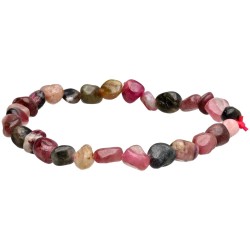 Bracciale con Rodados di Tormalina Bicolore