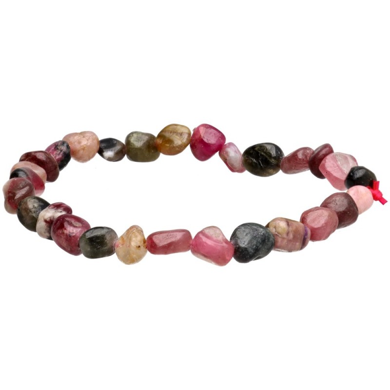 Bracciale con Rodados di Tormalina Bicolore