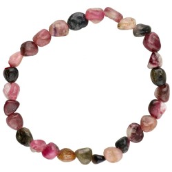Bracciale con Rodados di Tormalina Bicolore