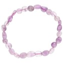 Pulsera Rodados de Amatista Lavanda