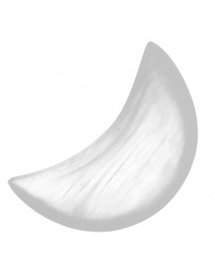 Large Selenite Moon Bowl 2