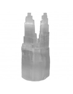 Large Double Selenite Lamp