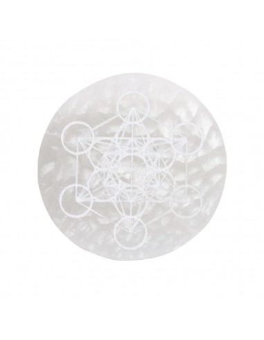 Placa Circolare di Selenite Metatrón