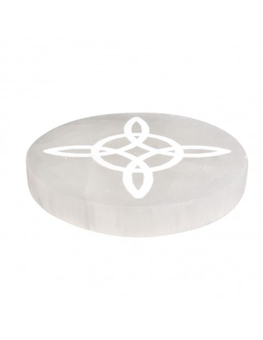 Placa Circolare di Selenite Nodo...