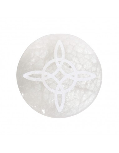 Placa Circolare di Selenite Nodo...