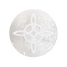 Piastra Circolare di Selenite Nodo di Strega Extra
